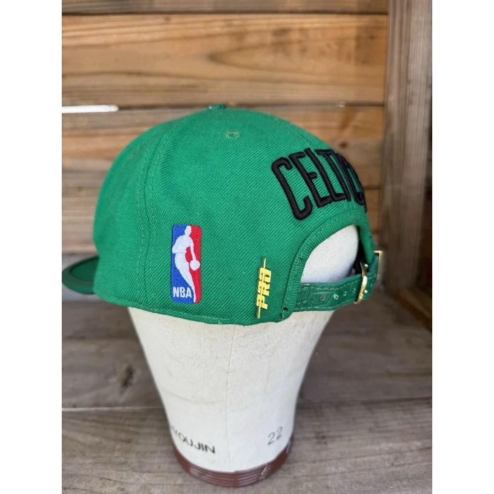 Pro Standard Boston Celtics Logo Kelly Green Hat Leather Strap Adjustable NBA